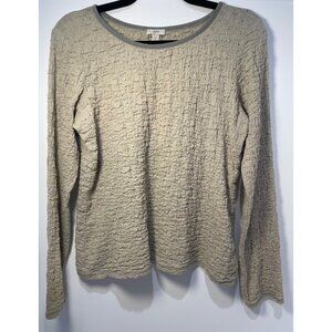 Vtg J Jill Distressed Crinkle Top Size S Goblincore Grunge 90s Forest Earthy Y2K